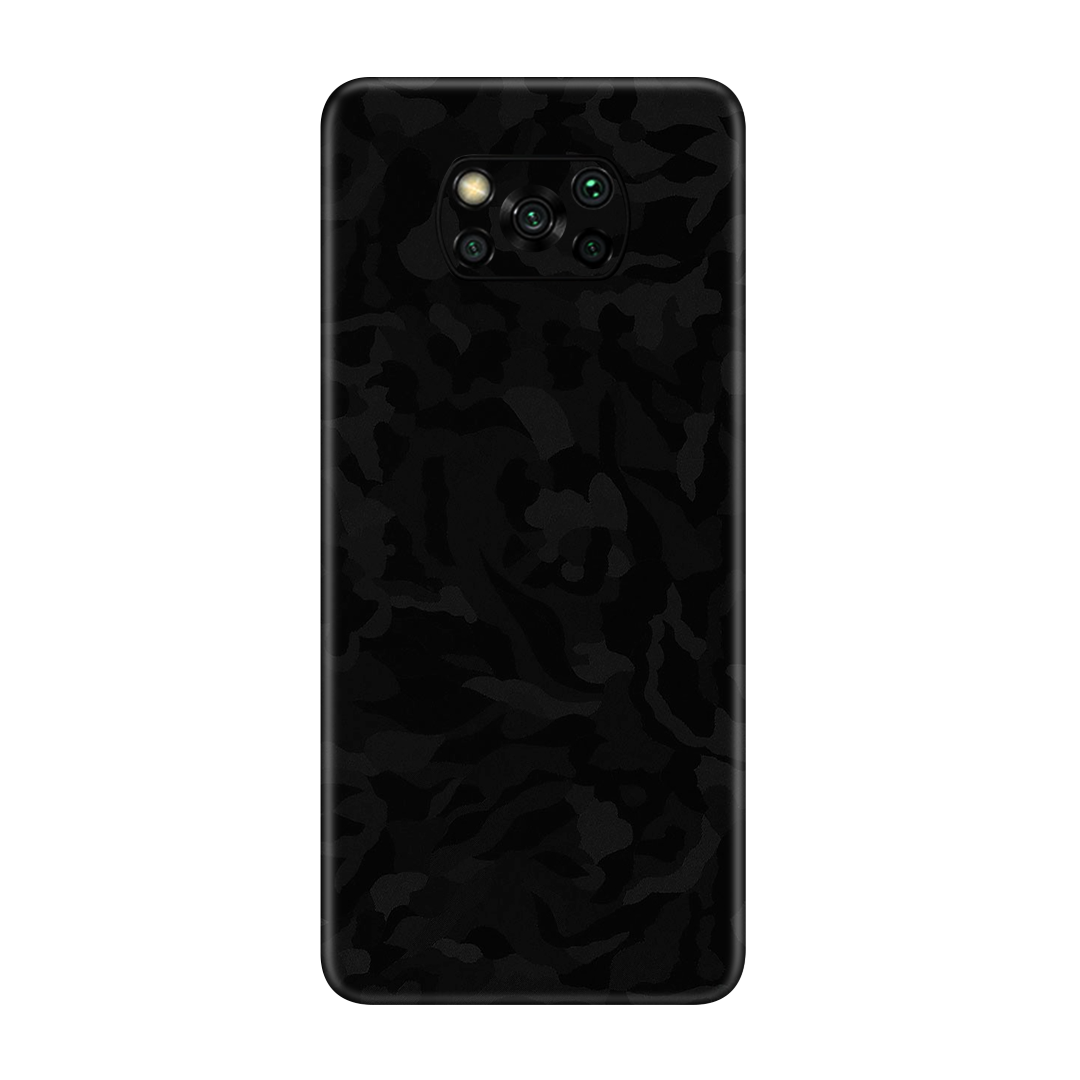 Camo Black Skin for Poco X3