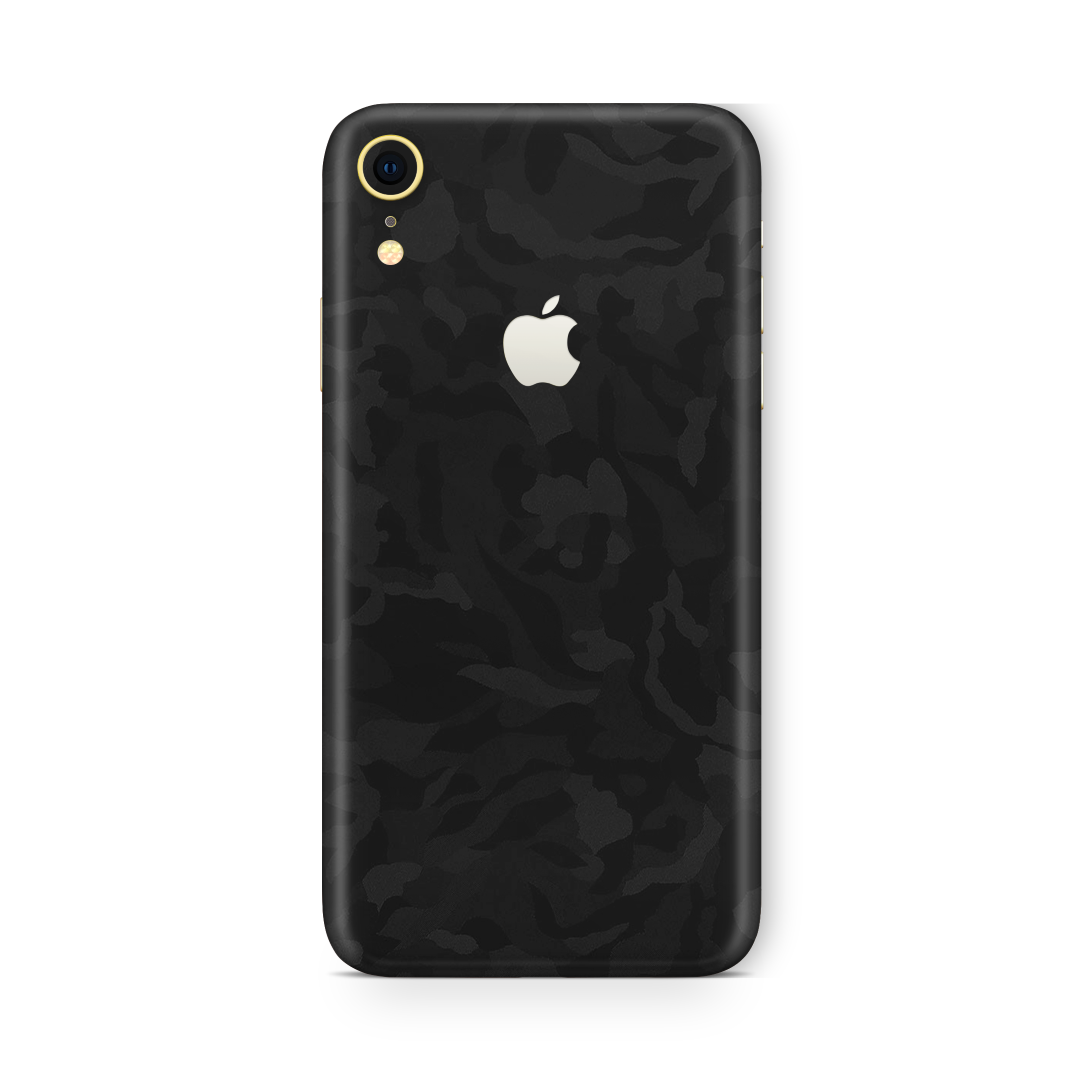 Camo Black Skin for iPhone XR