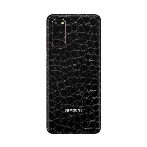 Crocodile Black Skin for Samsung S20 Plus