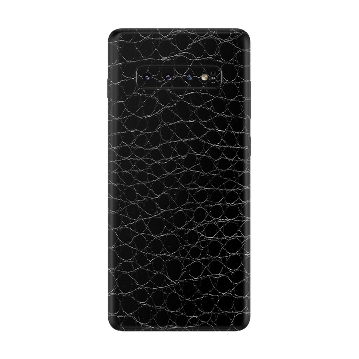 Crocodile Black Skin for Samsung S10 Plus