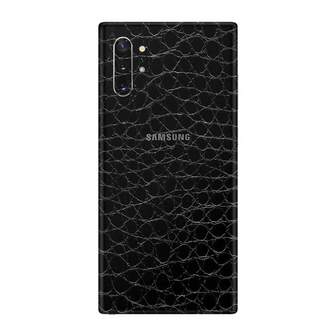 Crocodile Black Skin for Samsung Note 10 Plus