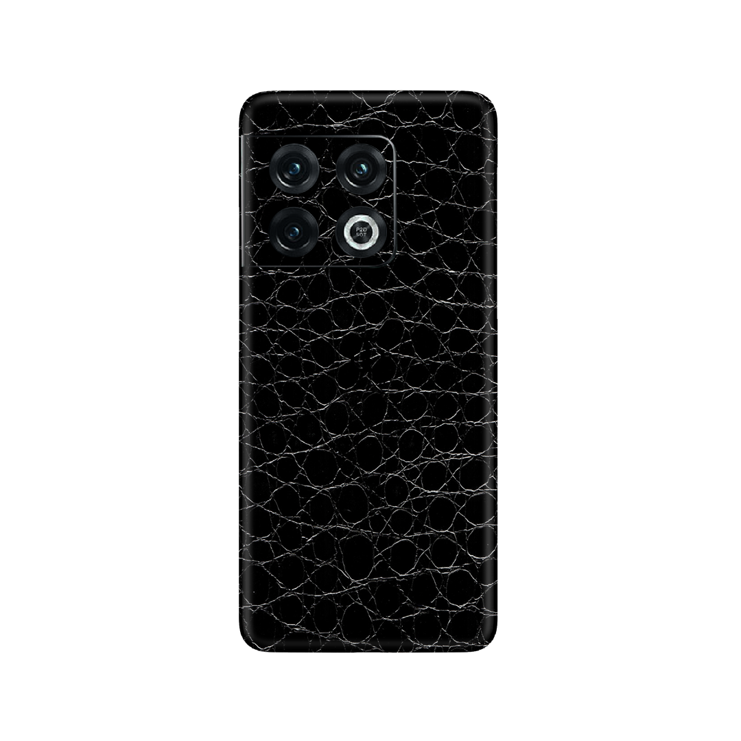 Crocodile Black Skin for OnePlus 10 Pro