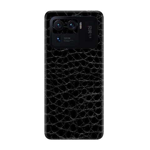Crocodile Black Skin for MI 11 Ultra 5G
