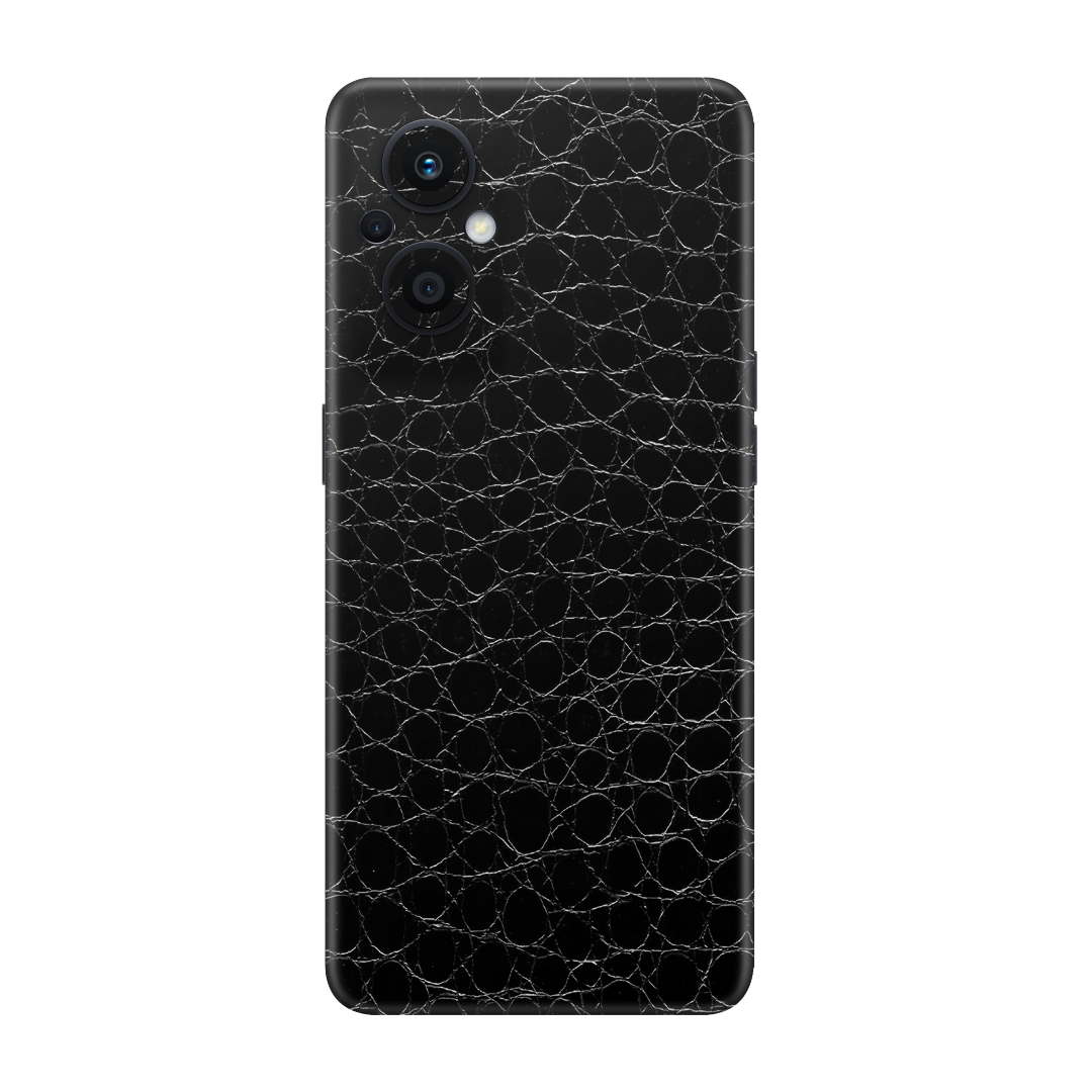 Crocodile Black Skin for Oppo F21 Pro 5G