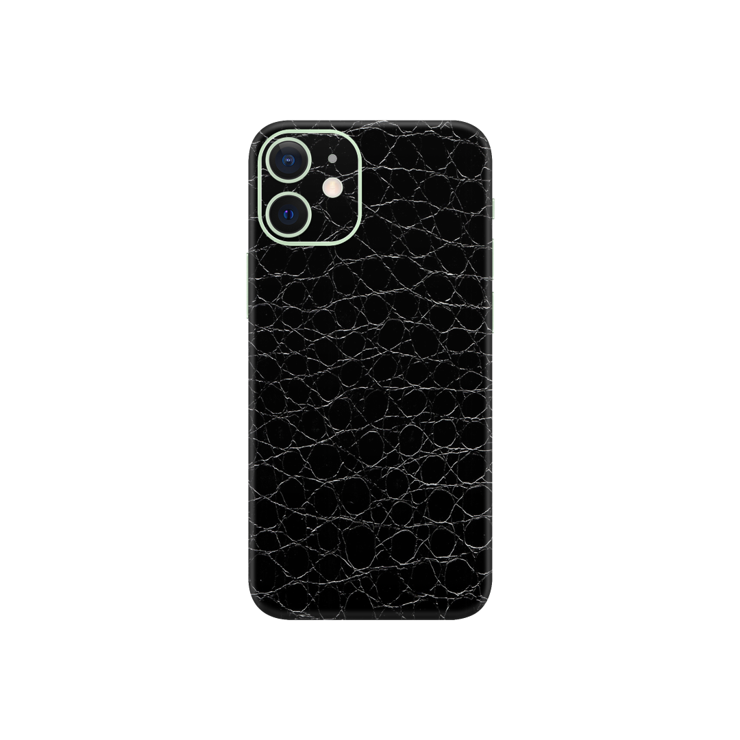 Crocodile Black Skin for iPhone 12 Mini