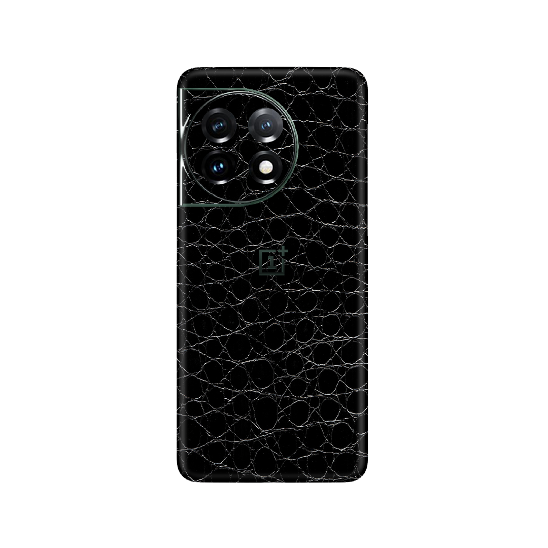 Crocodile Black Skin for OnePlus 11 5G