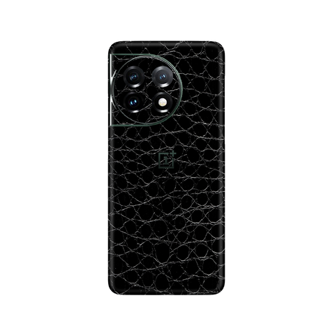 Crocodile Black Skin for OnePlus 11 5G