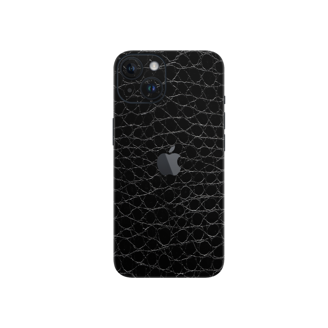 Crocodile Black Skin for Iphone 15