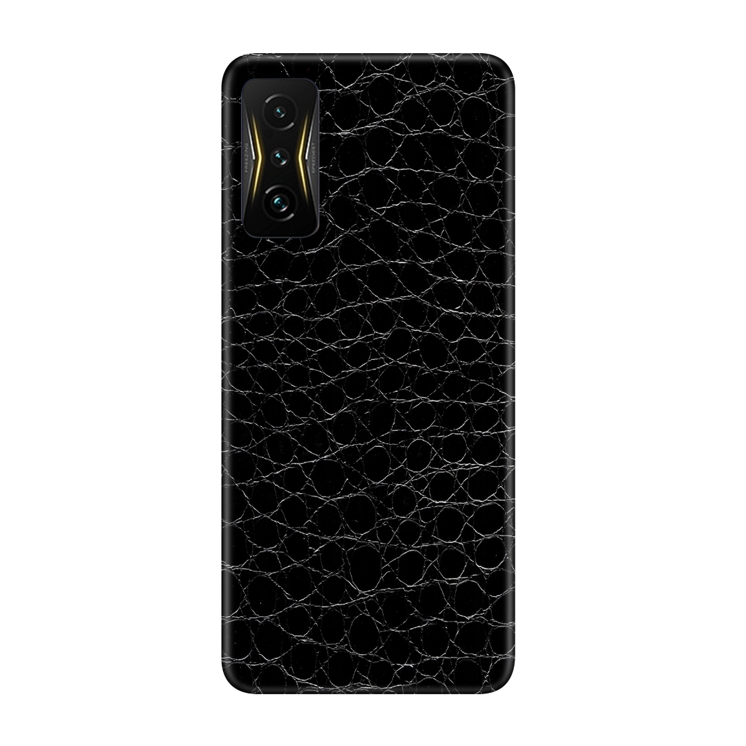 Crocodile Black Skin for Poco 4 GT