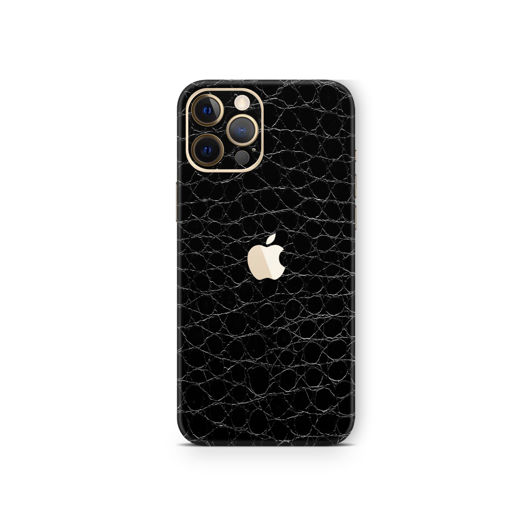 Crocodile Black Skin for iPhone 12 Pro