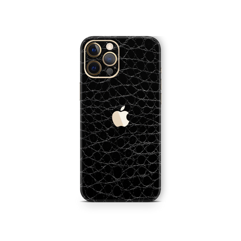 Crocodile Black Skin for iPhone 12 Pro