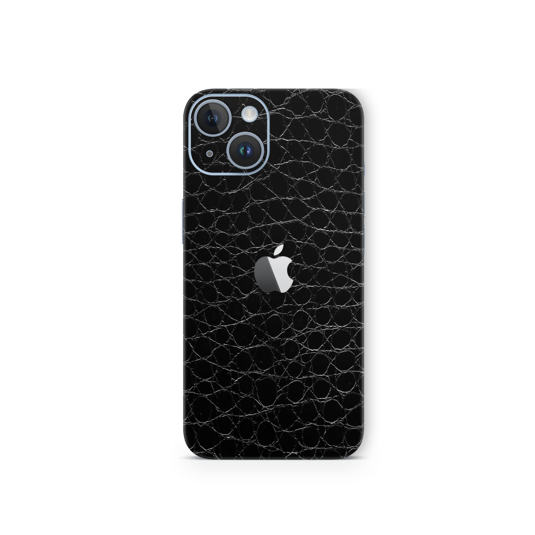 Crocodile Black Skin for Iphone 15 Plus