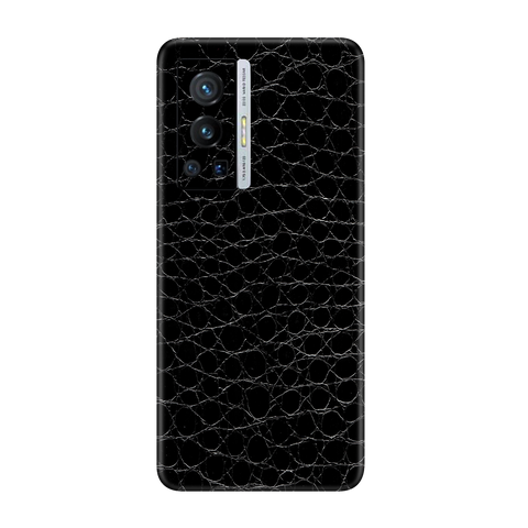 Crocodile Black Skin for Vivo X70 Pro