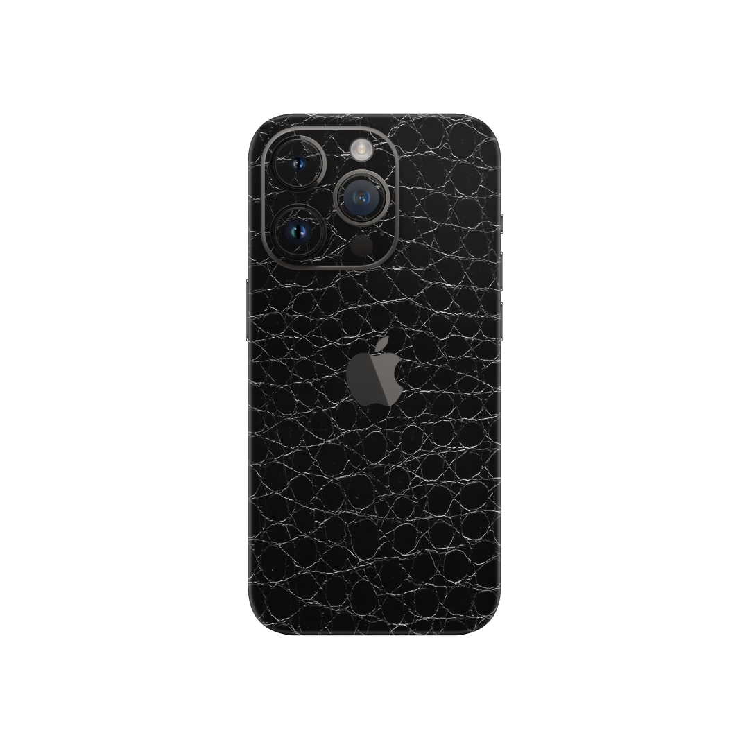 Crocodile Black Skin for Iphone 15 Pro