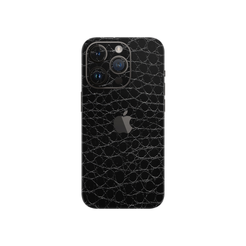 Crocodile Black Skin for Iphone 15 Pro