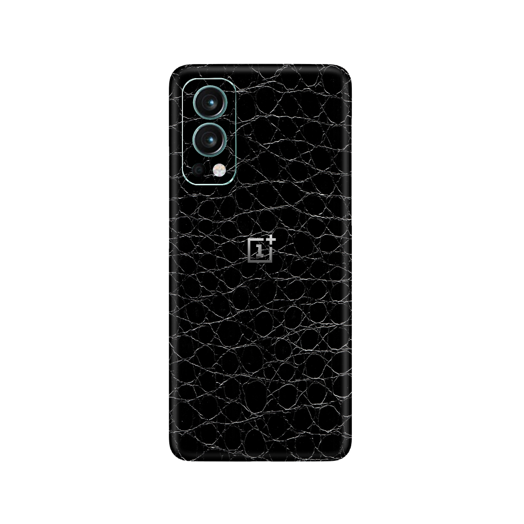 Crocodile Black Skin for OnePlus Nord 2 5G