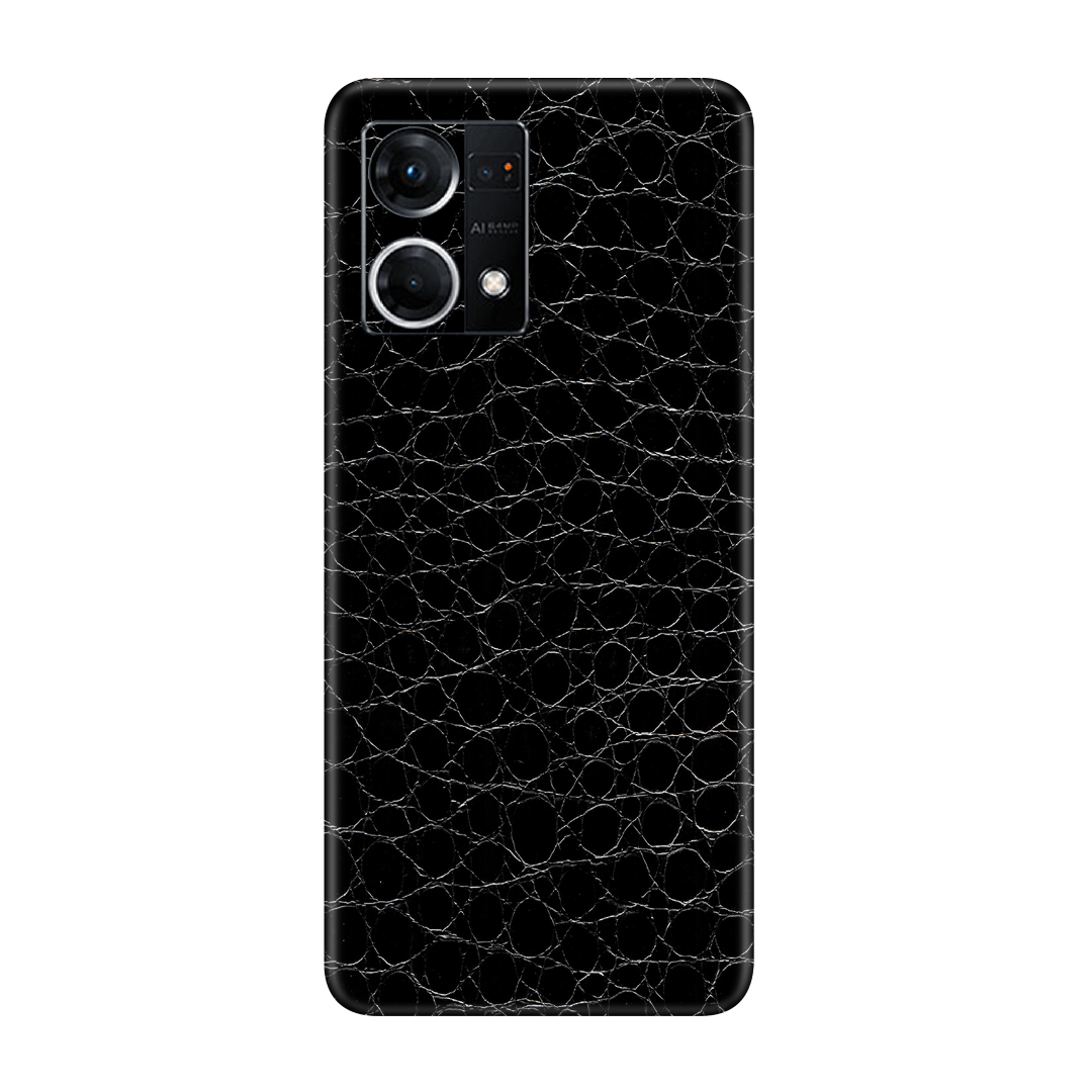 Crocodile Black Skin for Oppo F21 Pro 4G