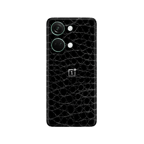 Crocodile Black Skin for OnePlus Nord 3 5G