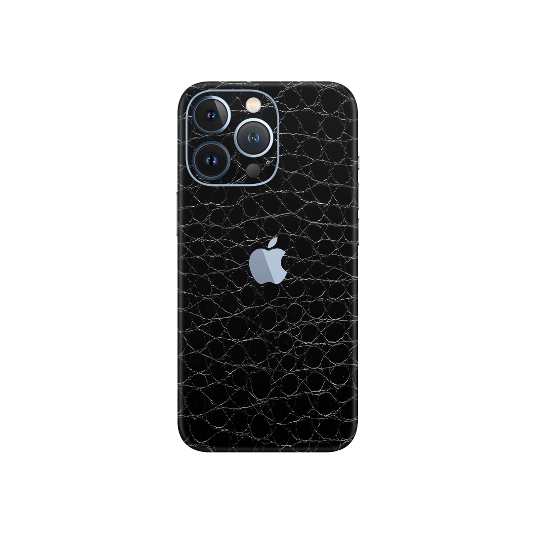 Crocodile Black Skin for iPhone 13 Pro