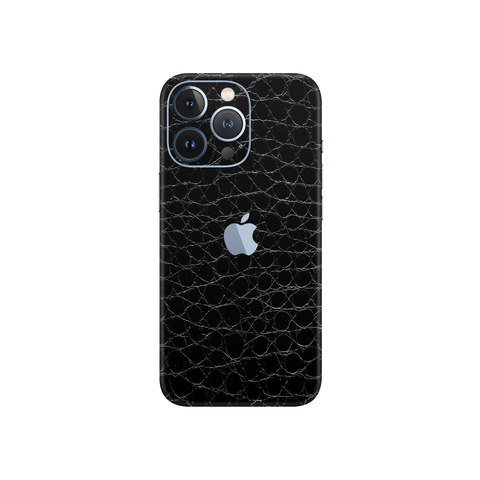 Crocodile Black Skin for iPhone 13 Pro