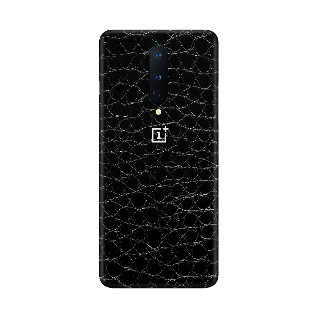 Crocodile Black Skin for OnePlus 8 5G