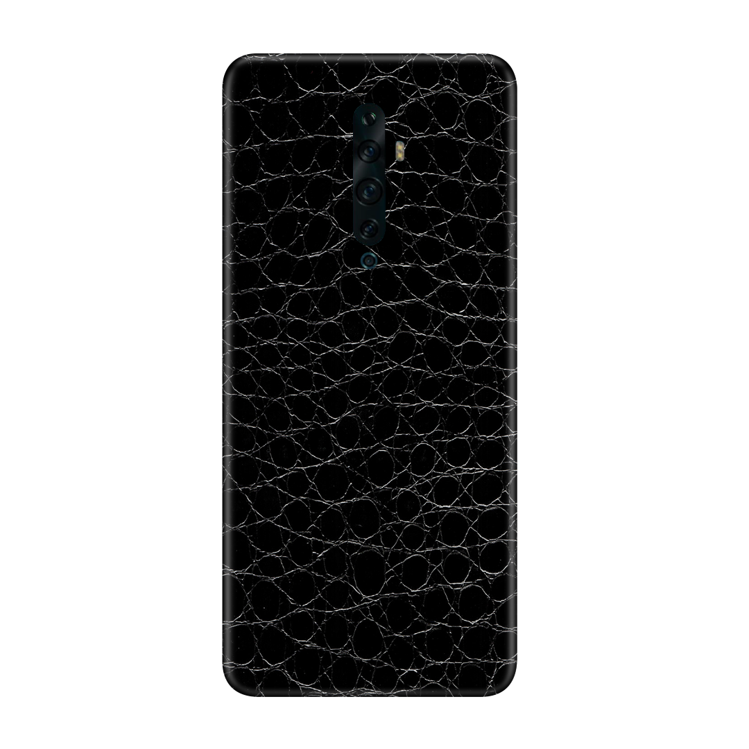 Crocodile Black Skin for Oppo Reno 2f