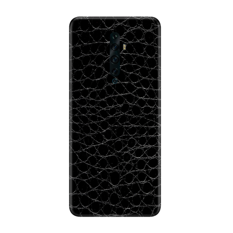 Crocodile Black Skin for Oppo Reno 2f