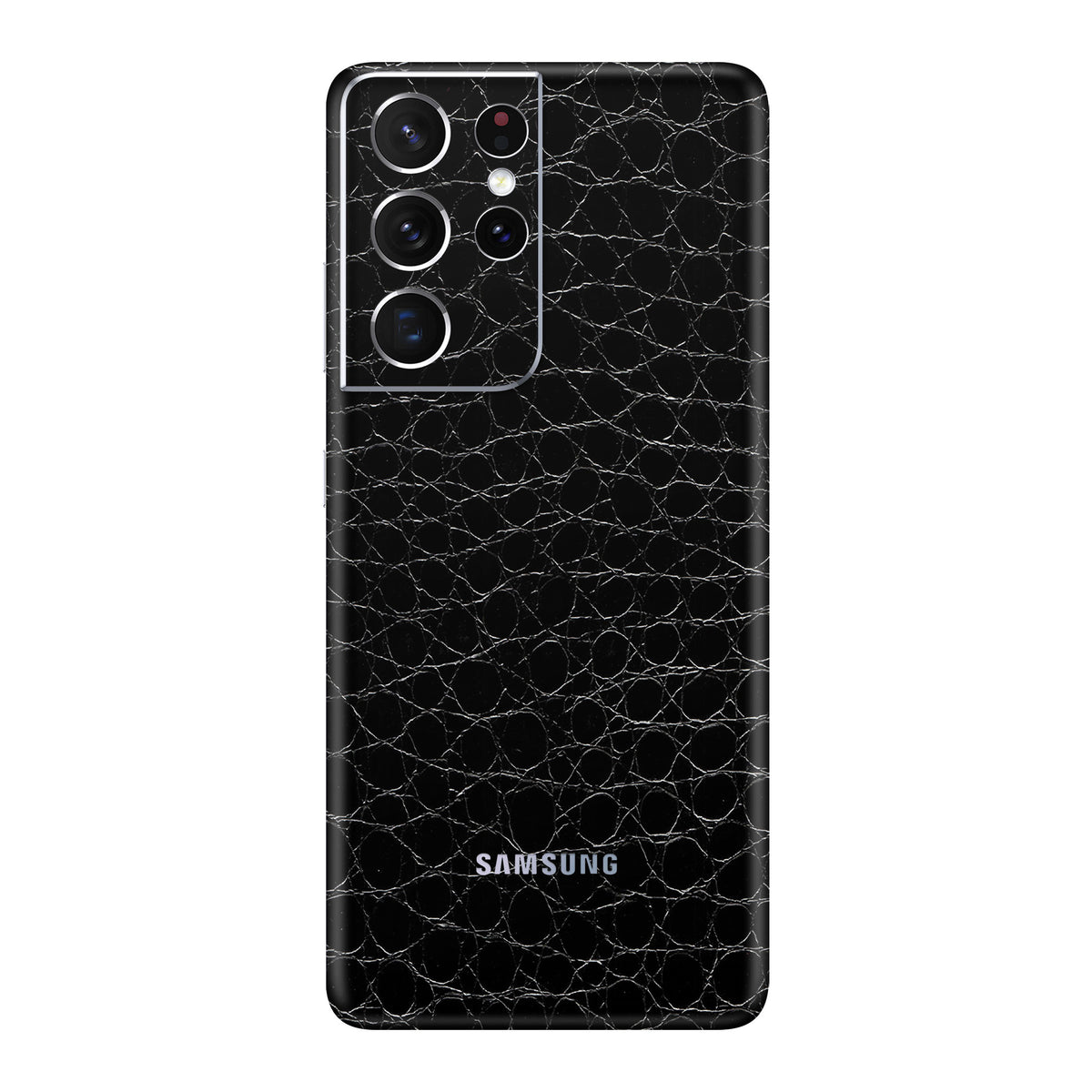 Crocodile Black Skin for Samsung S21 Ultra