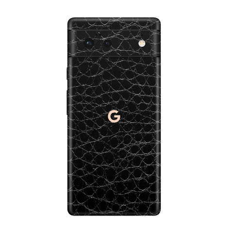 Crocodile Black Skin for Google Pixel 6A