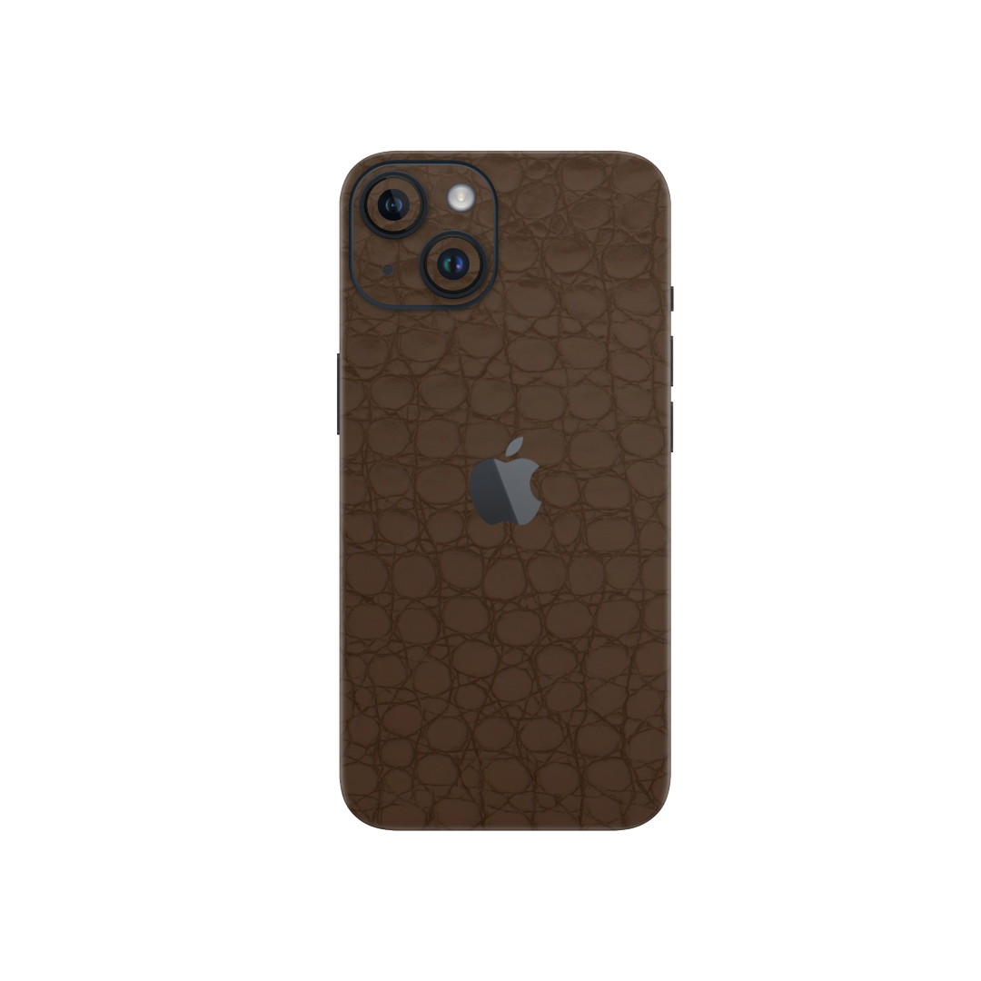 Crocodile brown Skin for Iphone 15