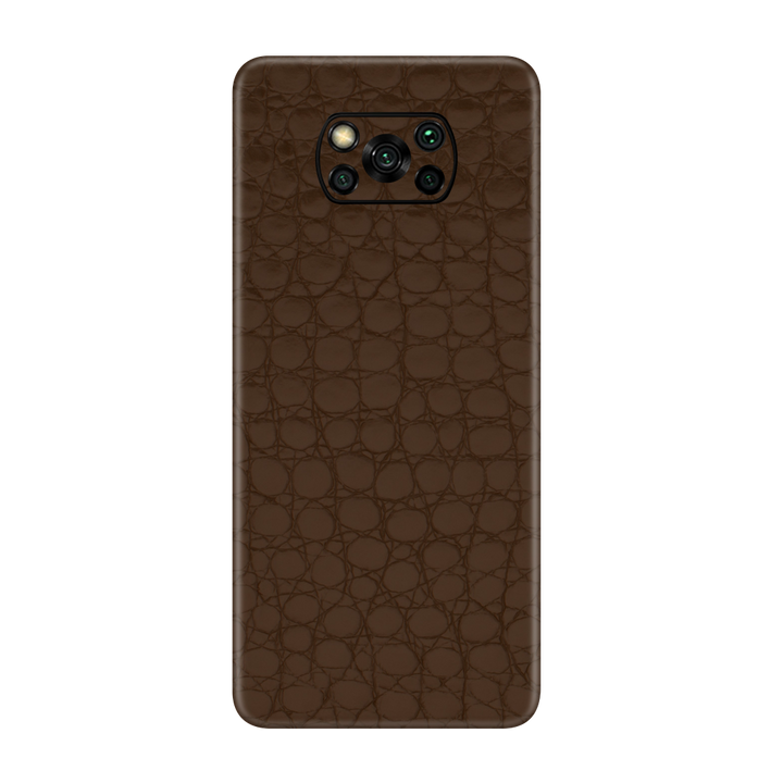 Crocodile brown Skin for Poco X3 Pro