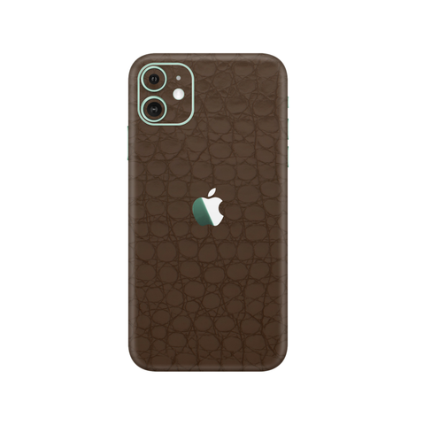 Crocodile Brown Skin for iPhone 11