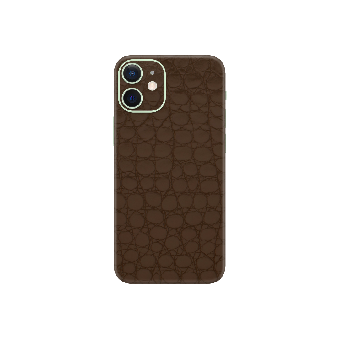 Crocodile Brown Skin for iPhone 12 Mini