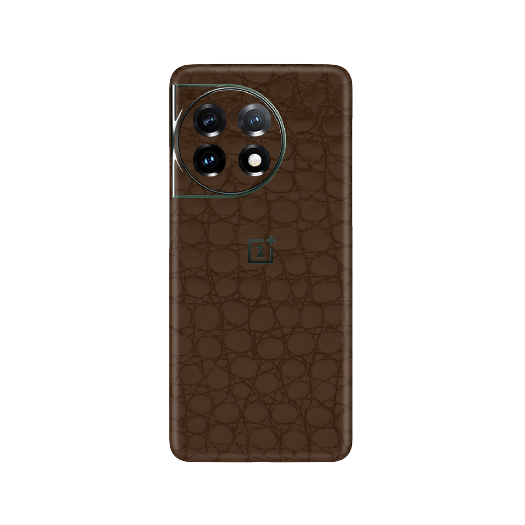 Crocodile Brown Skin for OnePlus 11R 5G