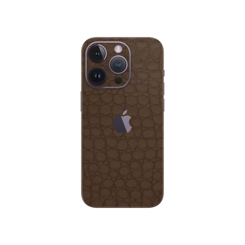 Crocodile brown Skin for IPhone 14 Pro