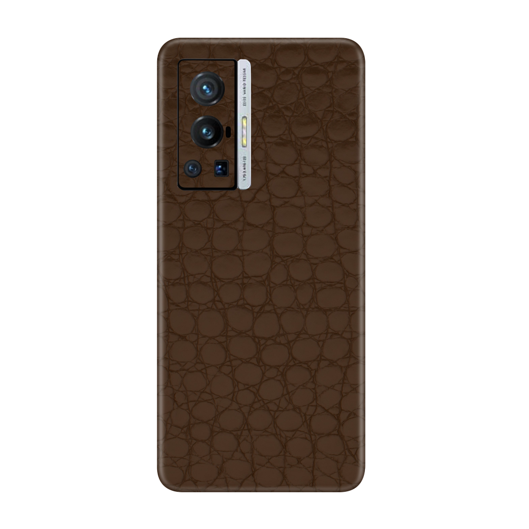 Crocodile brown Skin for Vivo X70 Pro