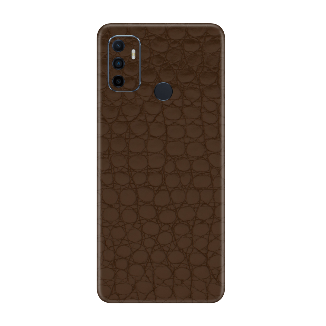 Crocodile brown Skin for Oppo A53s
