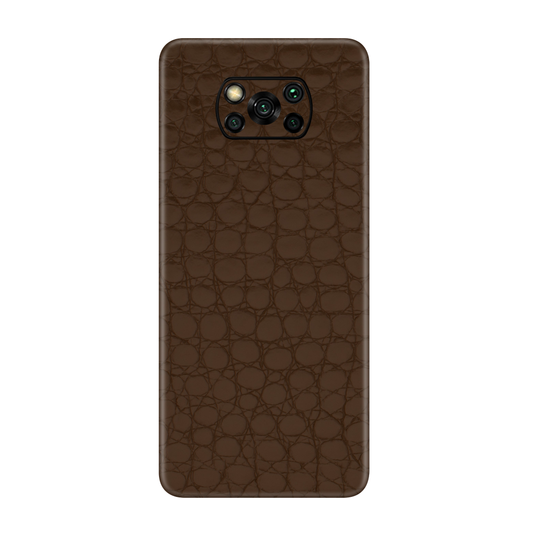 Crocodile brown Skin for Poco X3
