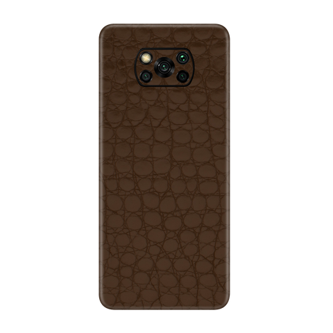 Crocodile brown Skin for Poco X3