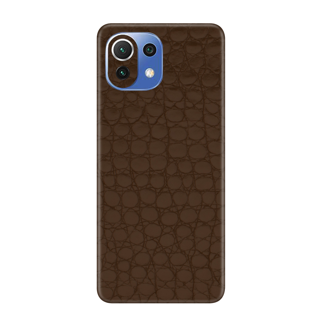 Crocodile brown Skin for MI 11 Lite
