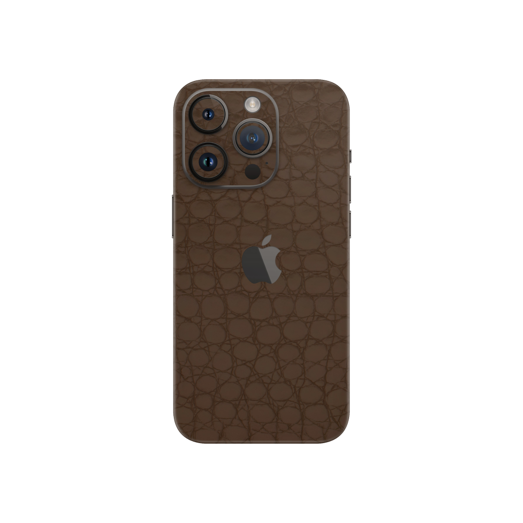 Crocodile brown Skin for Iphone 15 Pro