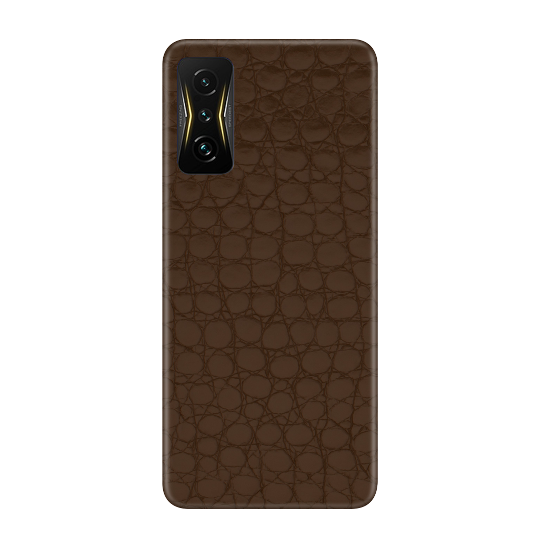 Crocodile brown Skin for Poco 4 GT