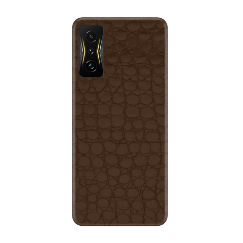 Crocodile brown Skin for Poco 4 GT