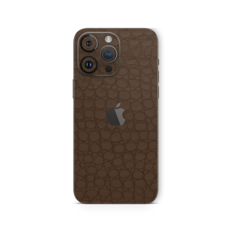 Crocodile brown Skin for Iphone 15 Pro Max