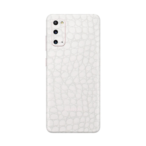 Crocodile White Skin for Samsung S20 Plus