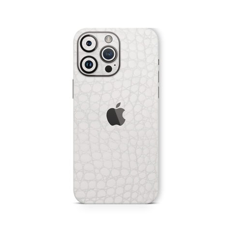Crocodile White Skin for Iphone 16 Pro Max