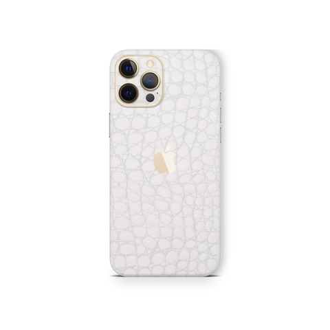 Crocodile White Skin for iPhone 12 Pro