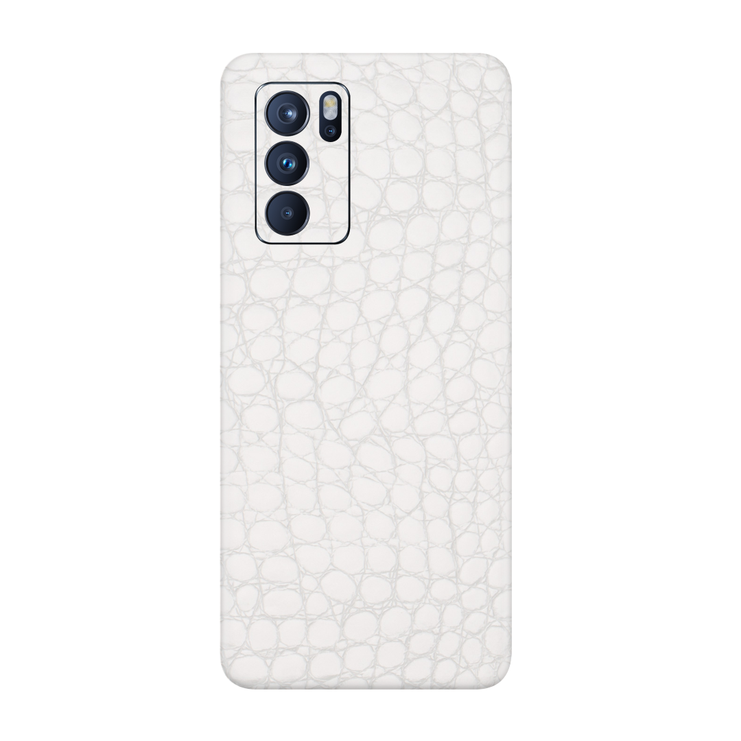 Crocodile White Skin for Oppo Reno 6