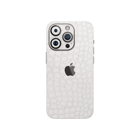 Crocodile White Skin for Iphone 15 Pro