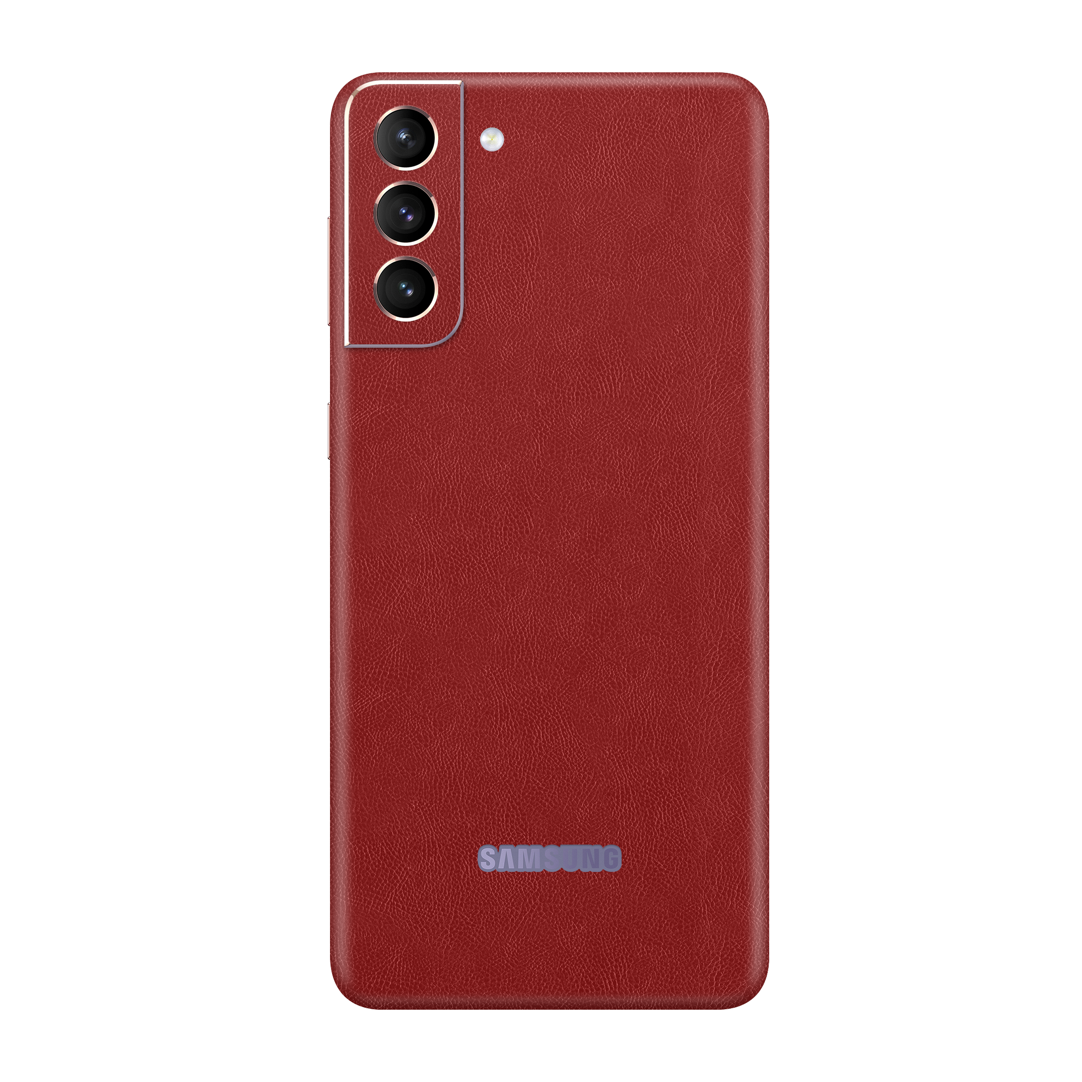 Cowhide Red Textured Skin for Samsung S23